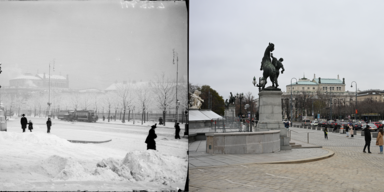 Schnee in Wien