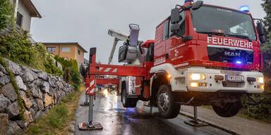 Unwetter Schäden Feuerwehr