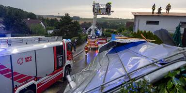 Unwetter Schäden Feuerwehr