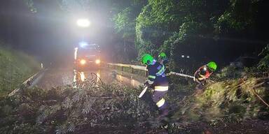 Unwetter Schäden Feuerwehr