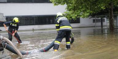 Überschwemmungsgebiet in Südösterreich