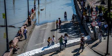 Hochwasser in Budapest