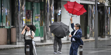 Taifun in Japan