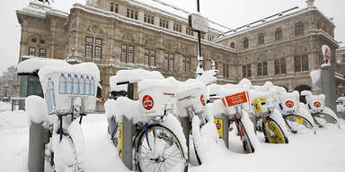Schnee Winter Wetter Wien Oper