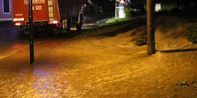 Überschwemmungen im Bezirk Jennersdorf