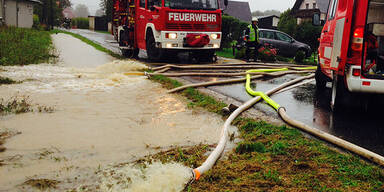 Überschwemmungen im Bezirk Leibnitz