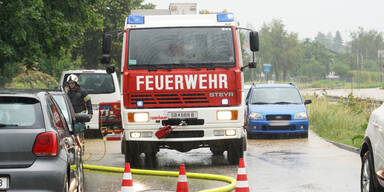 Überschwemmungen Wieselburg Hochwasser-Alarm 