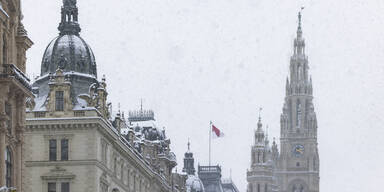 Schneefall in Wien