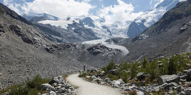 Morteratsch Gletscher Graubünden Schweiz 