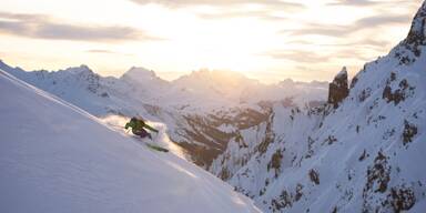 Skifahrer Arlberg