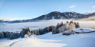 Winterlandschaft, Schnee, Berge, Bäume, Kitzbühel