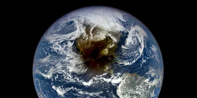 Satellitenbild: Mondschatten über Nordamerika
