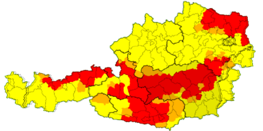 Unwetter-Warnung Österreich 