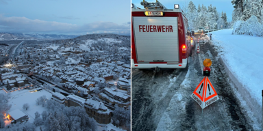 Heftige Schneefälle stürzen Vorarlberg ins Verkehrschaos