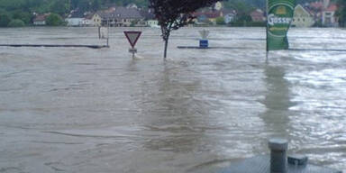 Hochwasser in Aggsbach-Dorf 