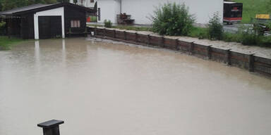 Hochwasser in Brixen im Thale 