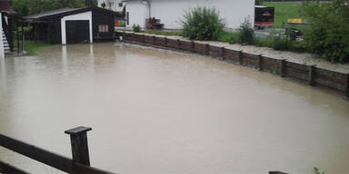Hochwasser in Brixen im Thale 