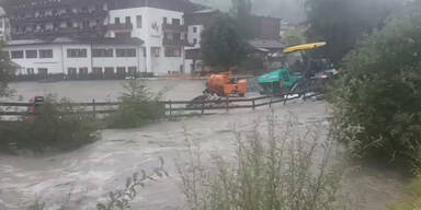 Überschwemmung in Großarl