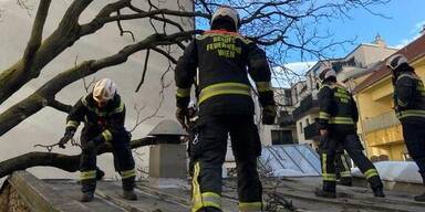 Hunderte Feuerwehr-Einsätze: Sturm demoliert Dächer in Wien