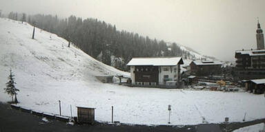 Schnee in Lech am Arlberg 