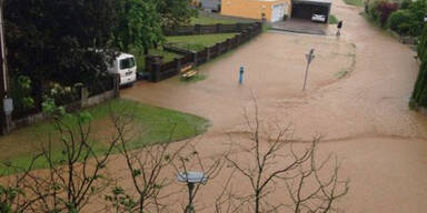 Hochwasser in Lamprechtshausen