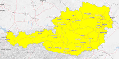 Schnee-Warnung für Österreich