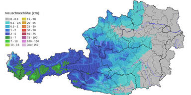 Winter-Einbruch: Wo es wie viel schneit