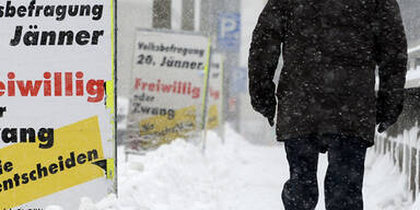 Wintereinbruch in Österreich