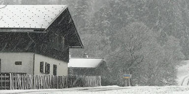 Wintereinbruch in Österreich: Vorarlberg 