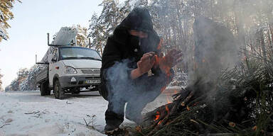 Kälte in der Ukraine 