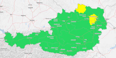 Windwarnung für Teile Wiens